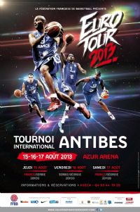 Basket : Tournoi international d'Antibes. Du 15 au 17 août 2013 à Antibes. Alpes-Maritimes. 